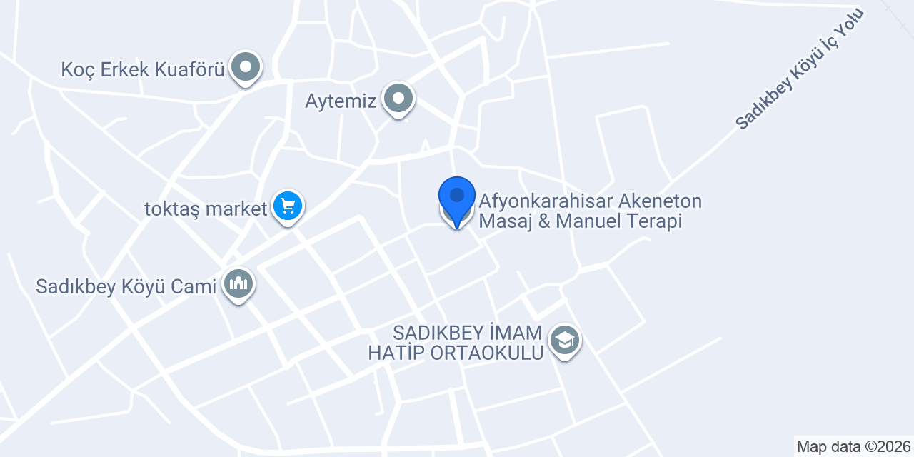 Afyonkarahisar Akeneton Masaj & Manuel Terapi konumu