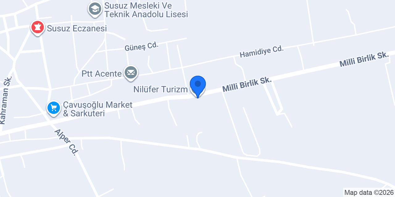 Nilüfer Turizm konumu