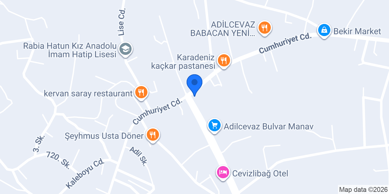 Adilcevaz Arma Akademi konumu