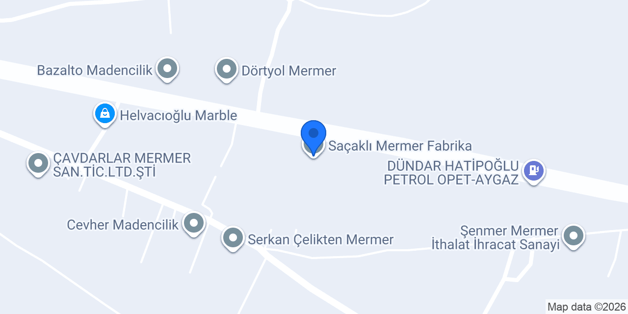 Saçaklı Mermer Fabrika konumu