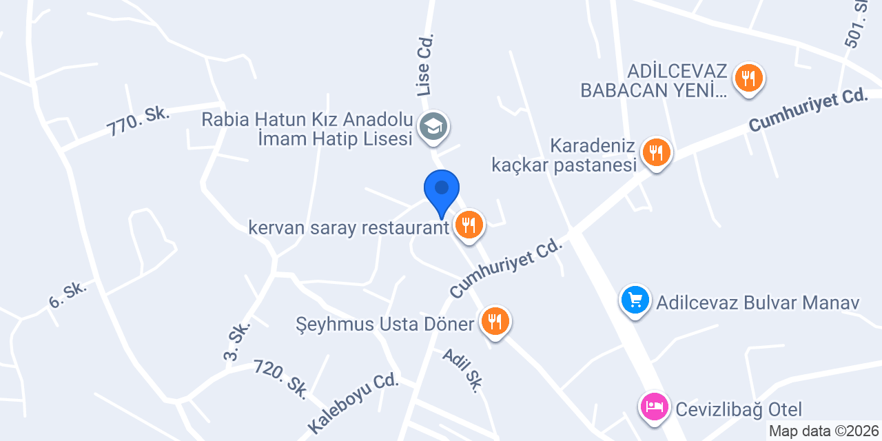 Eren Veteriner Kliniği konumu