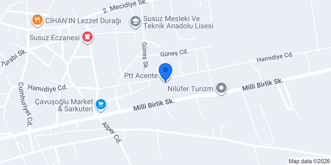 Ptt Acente konumu