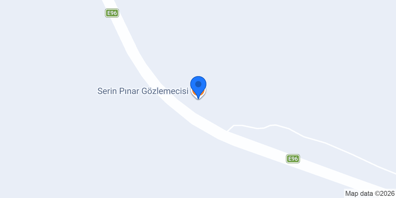 Serin Pınar Gözlemecisi konumu