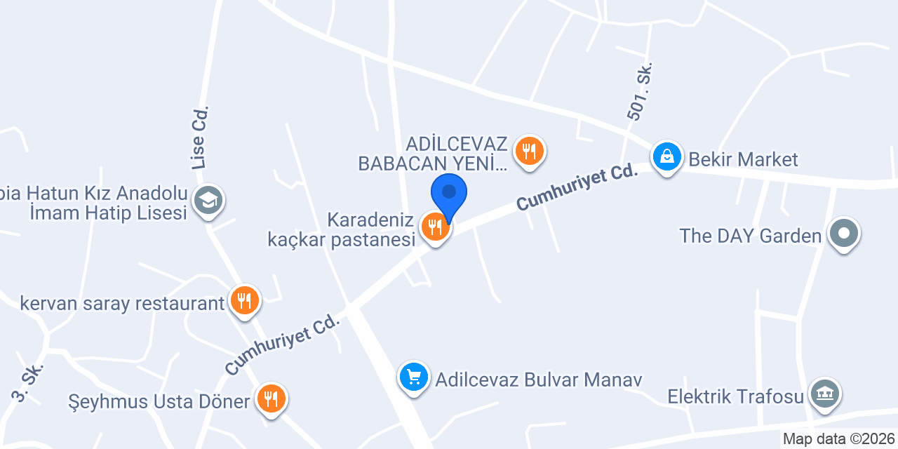 Şansveren Market konumu
