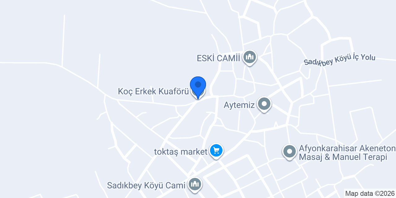 Koç Erkek Kuaförü konumu