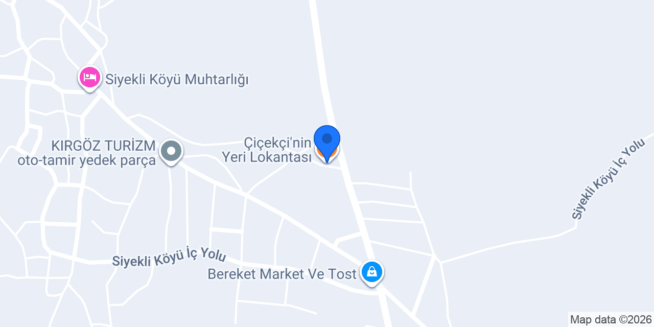Çiçekçi'nin Yeri Lokantası konumu