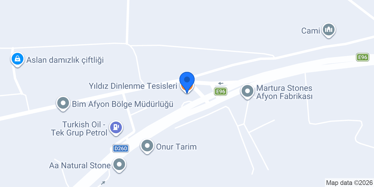 Yıldız Dinlenme Tesisleri konumu