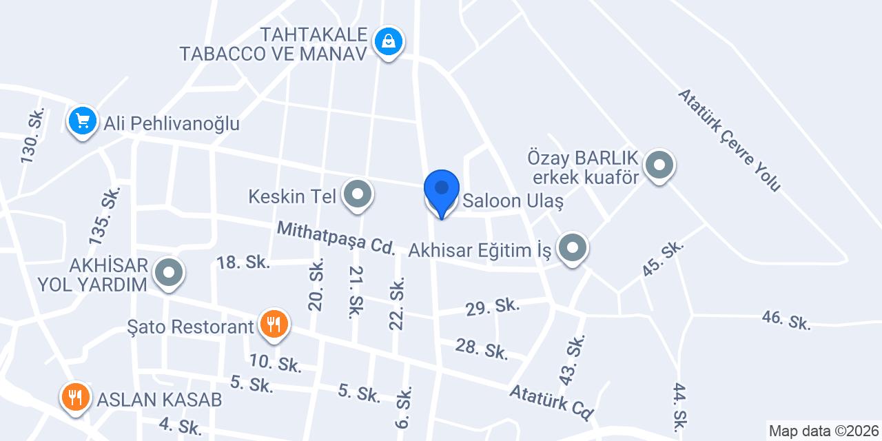 Saloon Ulaş konumu
