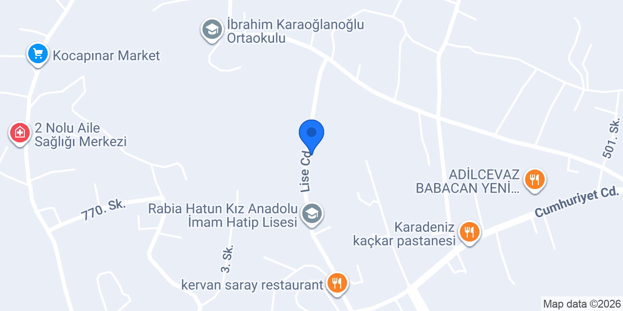 Adilcevaz İlçe Müftülüğü konumu