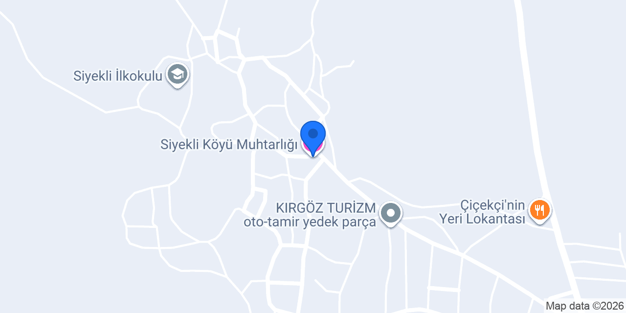 Siyekli Köyü Muhtarlığı konumu