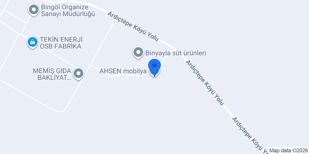 AHSEN mobilya konumu