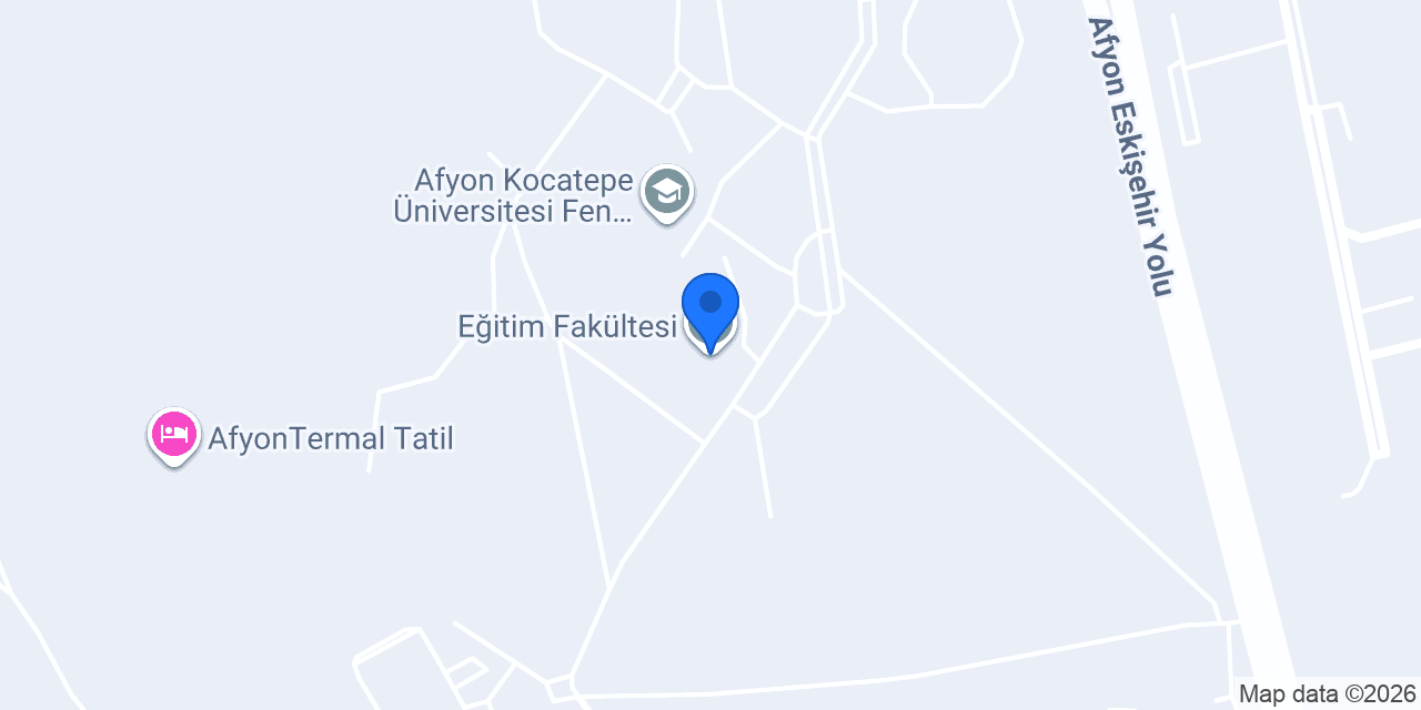 Eğitim Fakültesi konumu