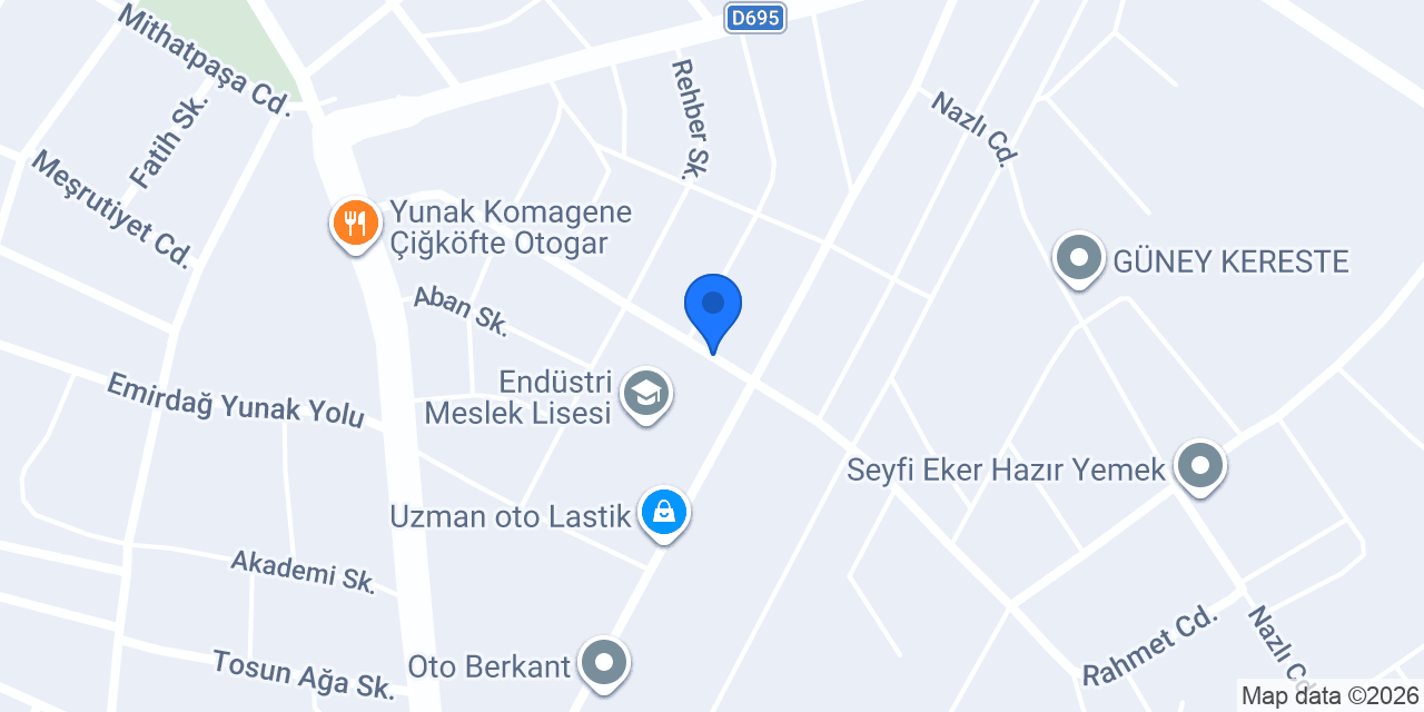 İnci Dalgıç Pompa konumu