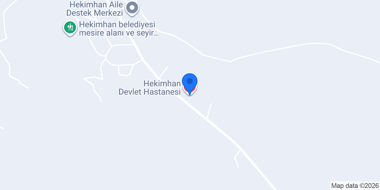Hekimhan Devlet Hastanesi konumu