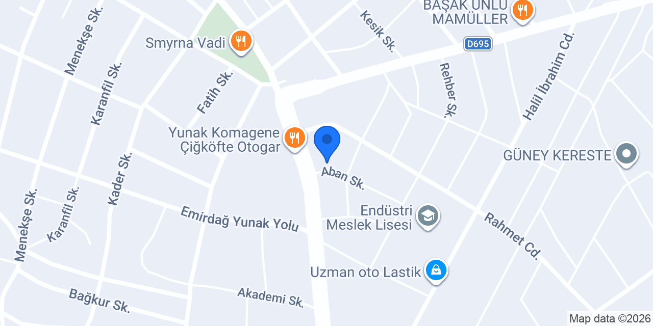 Türkmen Mobilya konumu