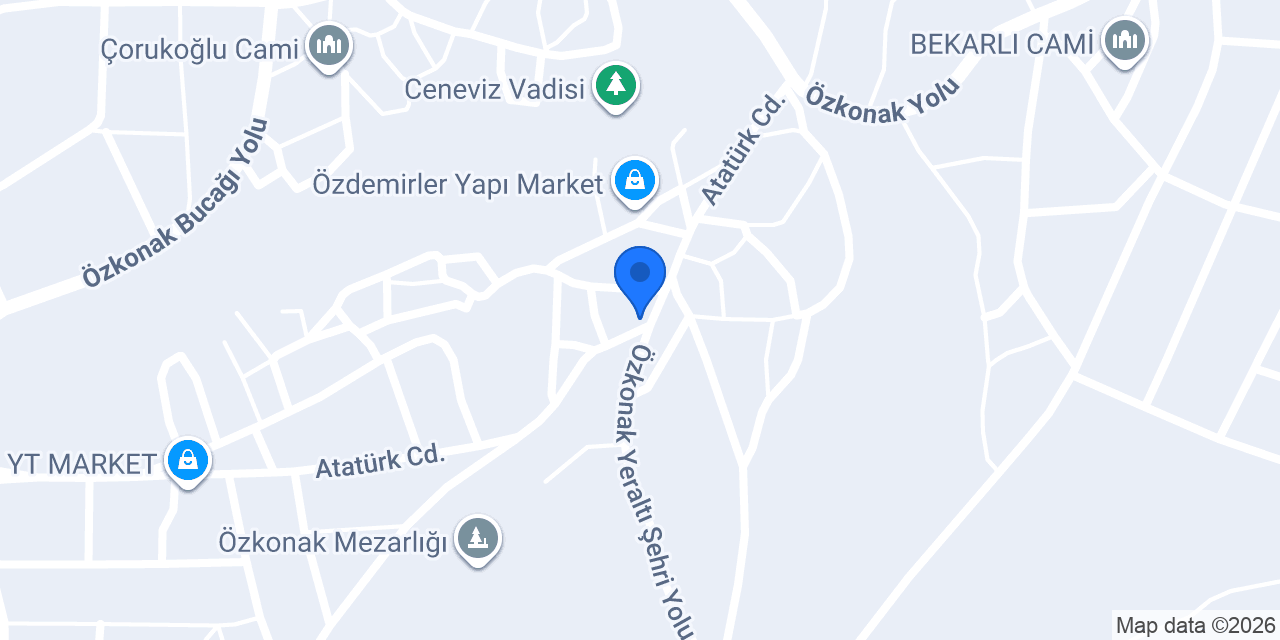 Özkonak Cumhuriyet Ortaokulu konumu