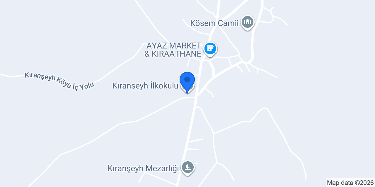 Kıranşeyh İlkokulu konumu