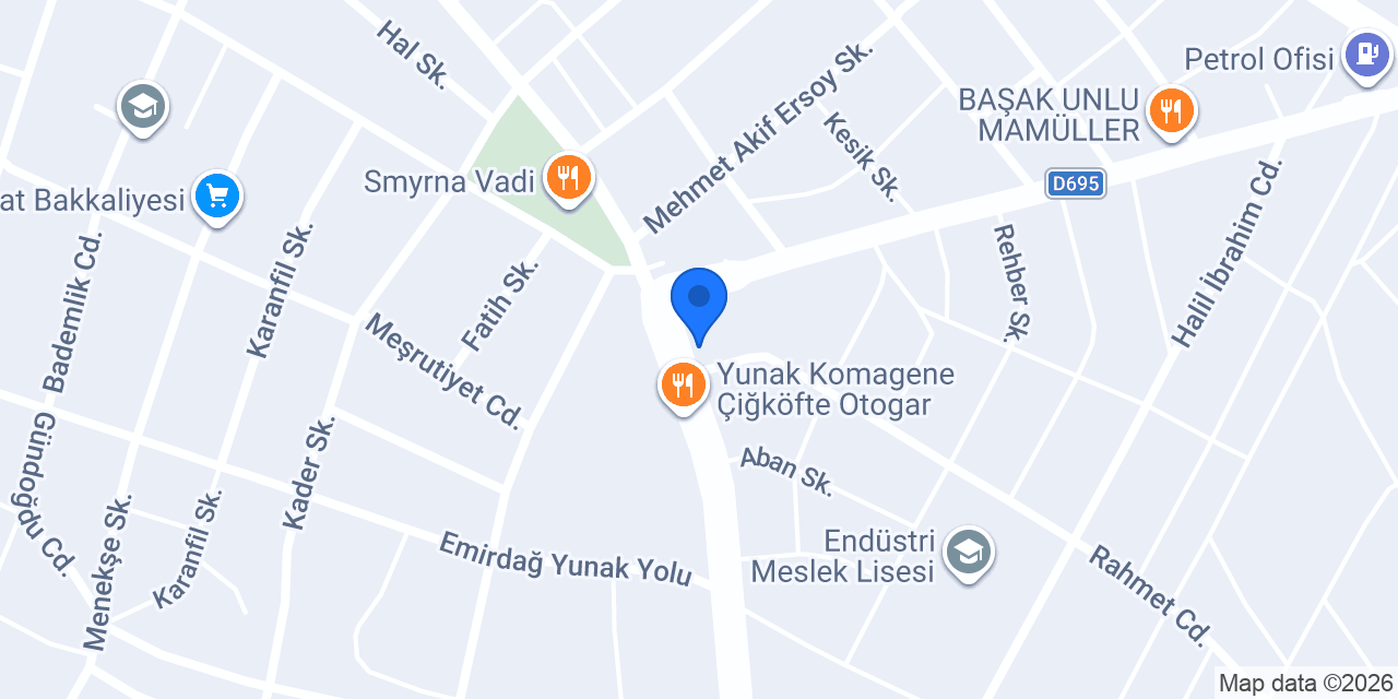 Yunak Otogarı konumu