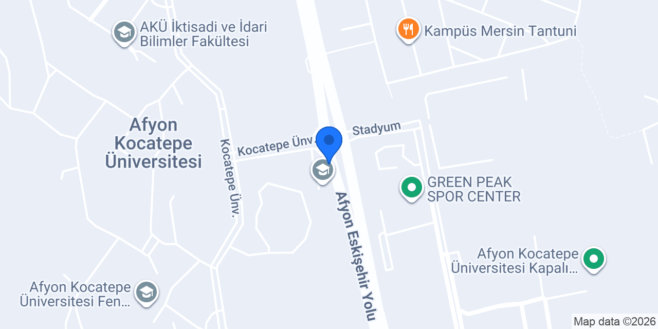 Taksi Kampüs Afyon konumu