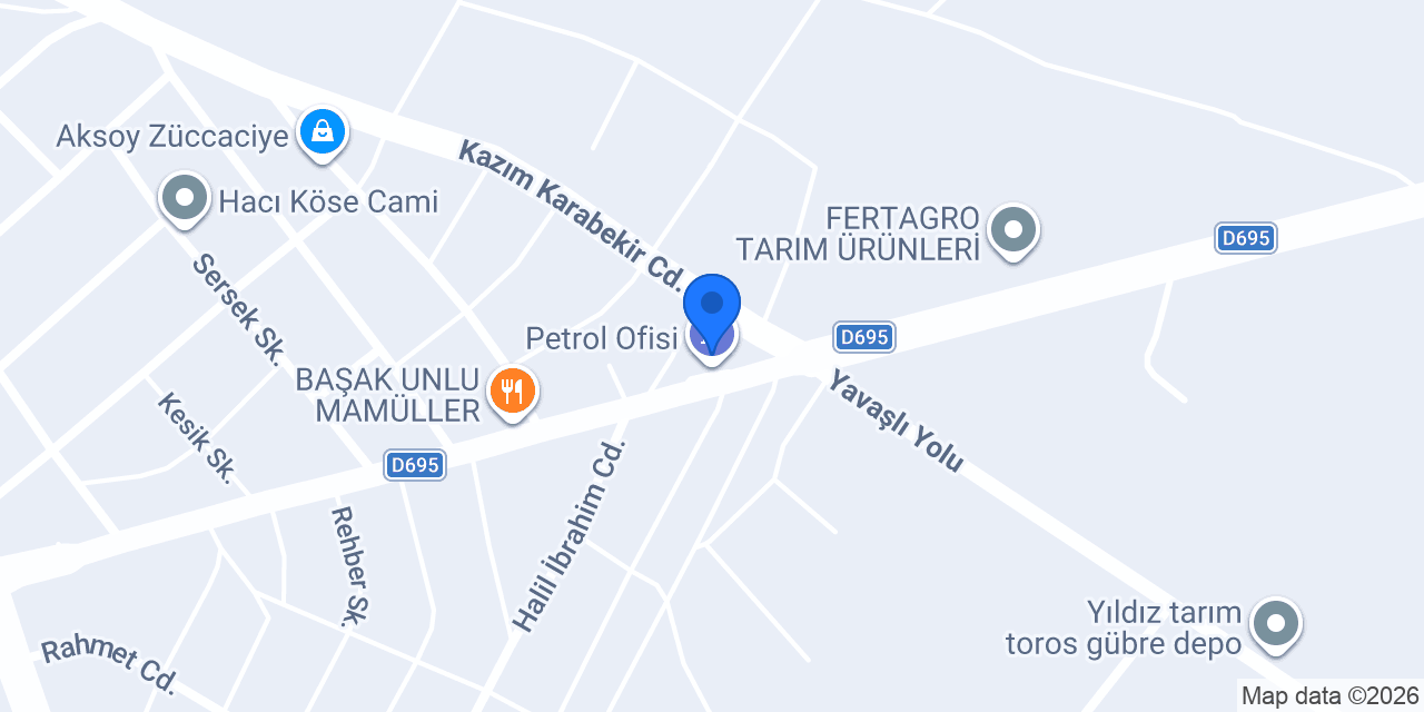 ÖZBAŞAK YEM konumu
