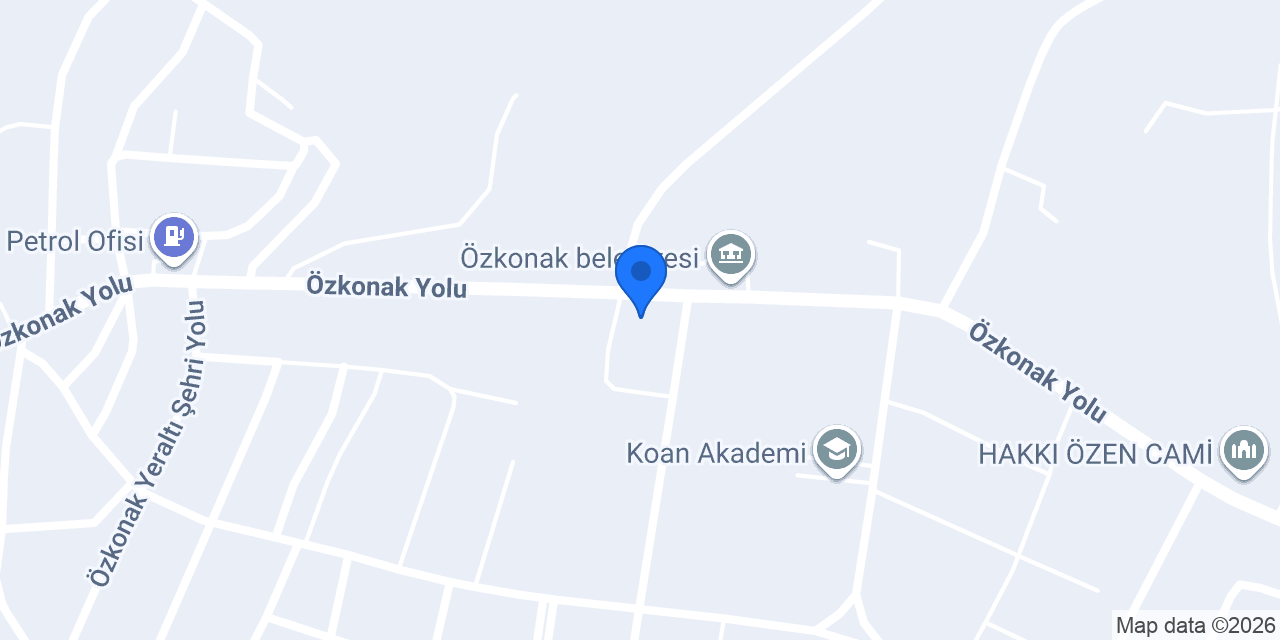 Özkonak Hacı Halil Türkkan Anadolu Lisesi konumu