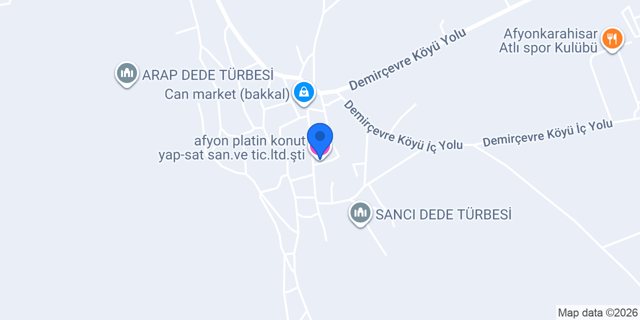 afyon platin konut yap-sat san.ve tic.ltd.şti. konumu