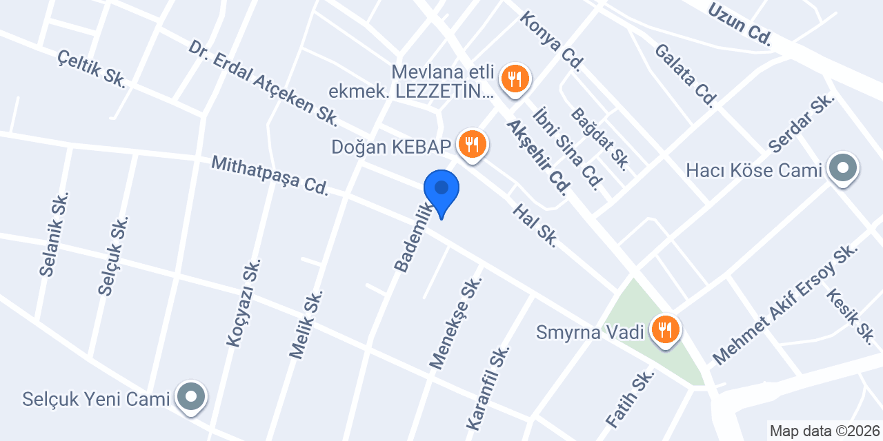 YUNAK ÖĞRETMENEVİ VE ASO konumu