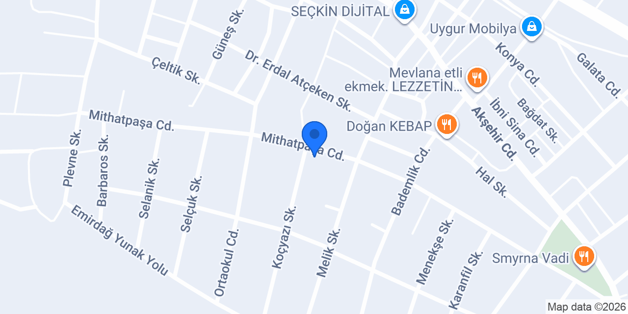 Erdağ Mobilya konumu