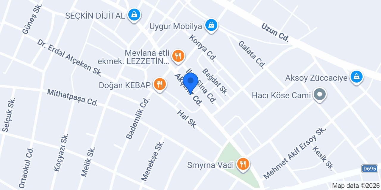 Yunak İlçe Emniyet Müdürlüğü konumu