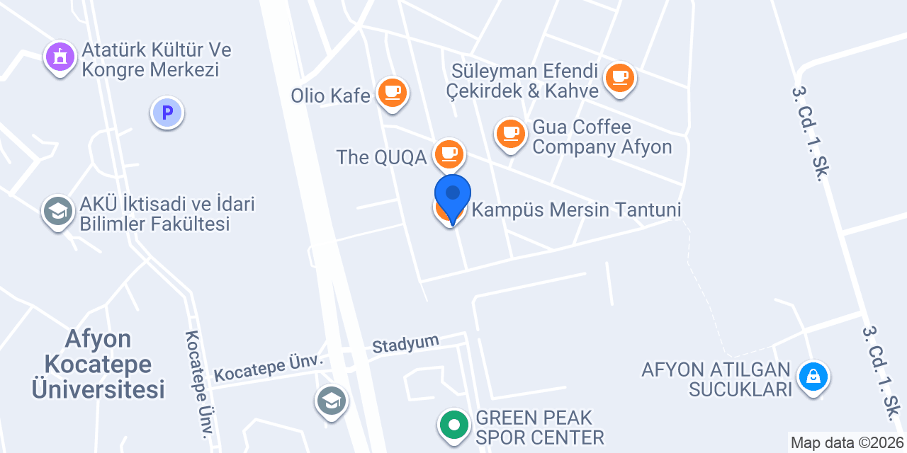 Kampüs Mersin Tantuni konumu