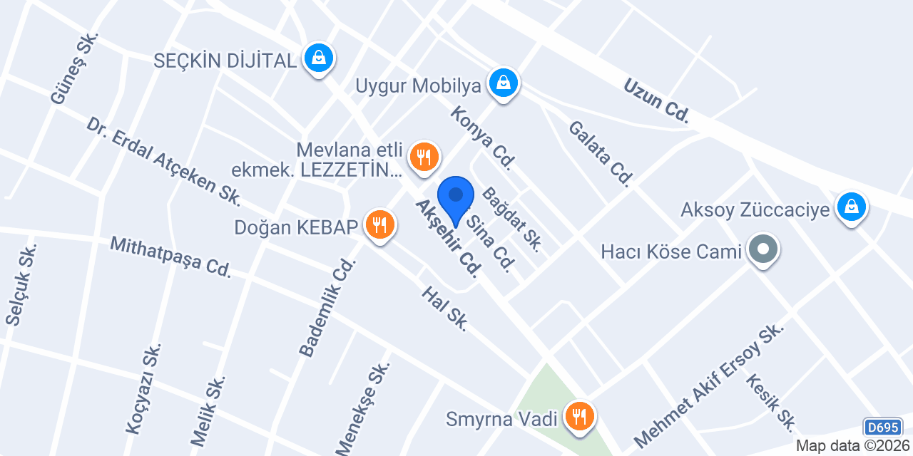 Hilal Yapı Dekorasyon Müteahhitlik konumu