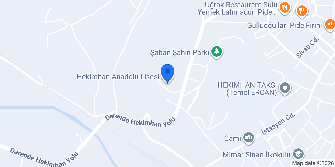 Hekimhan Anadolu Lisesi konumu
