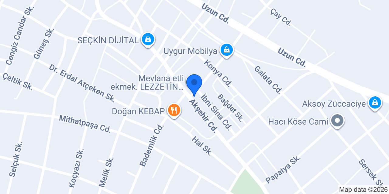 Yunak Eczanesi konumu