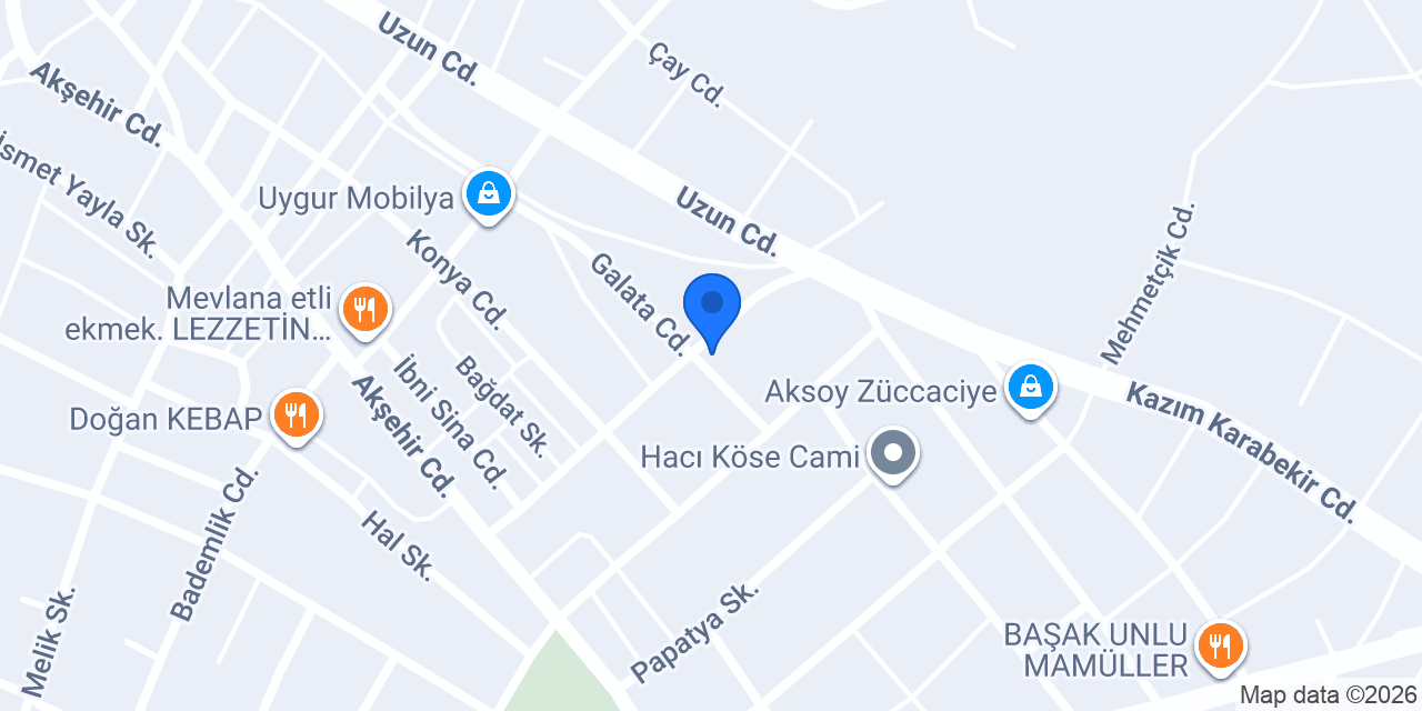 Türkmen Mobilya Mağza konumu