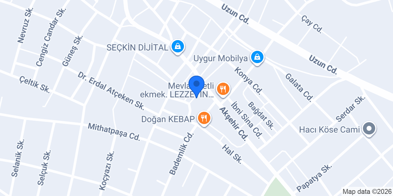 Şahin Çiçekçilik konumu