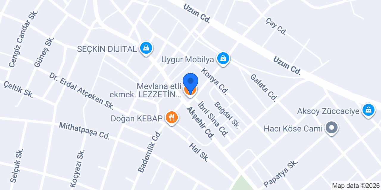 Şehzade Etli Ekmek konumu