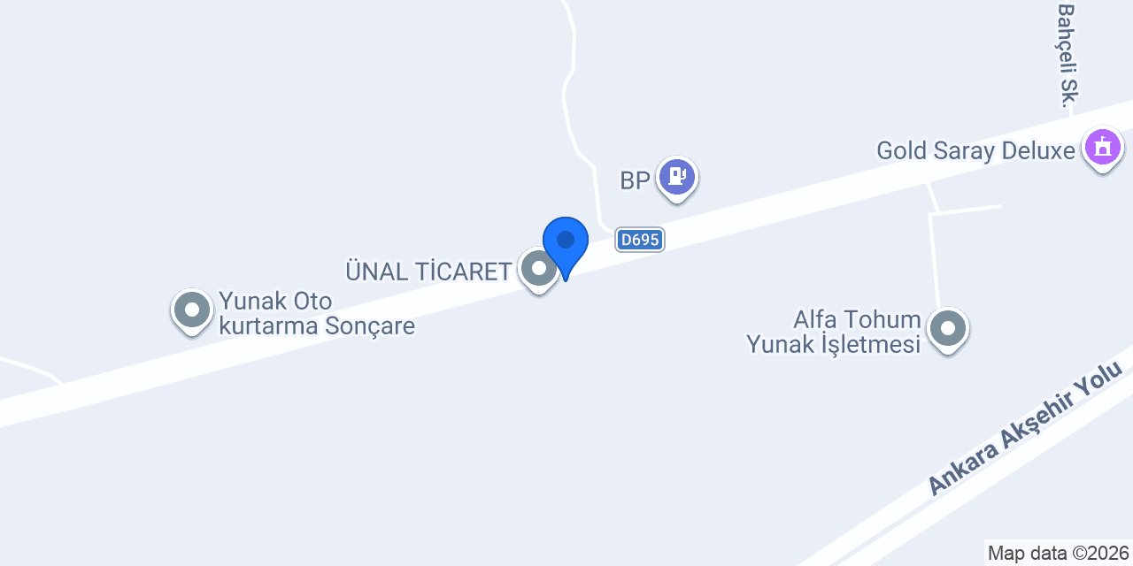YUNAK ÖZKAN TARIM konumu