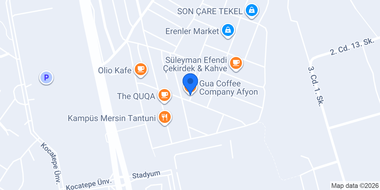 Gua Coffee Company Afyon konumu