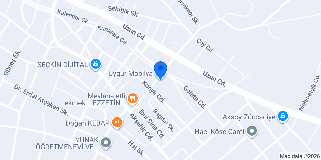 Uygur Mobilya konumu
