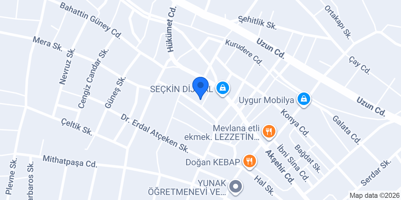 Yunak Adliyesi konumu
