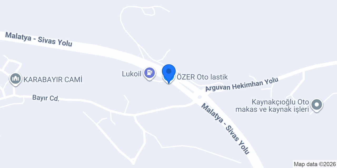 ÖZER Oto lastik konumu