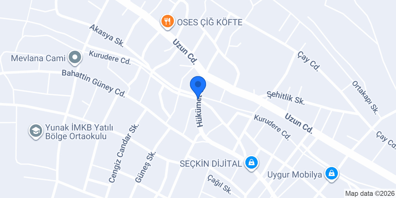 Köşem Pastanesi konumu