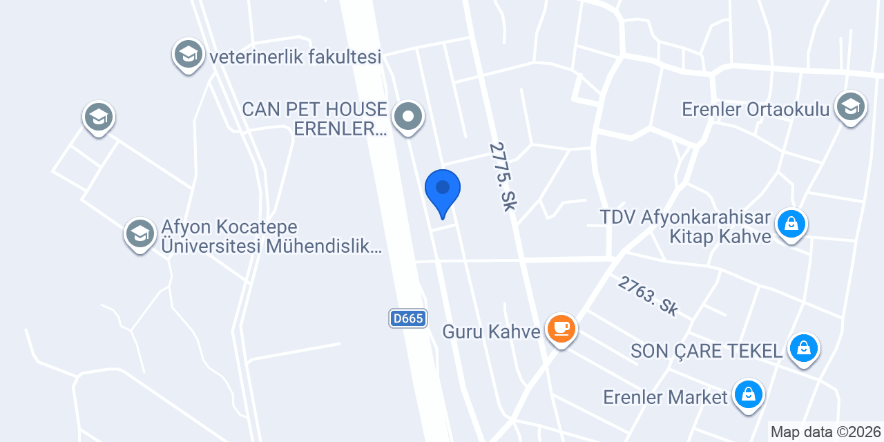 AFYON ÜNİVERSİTE TAKSİ konumu