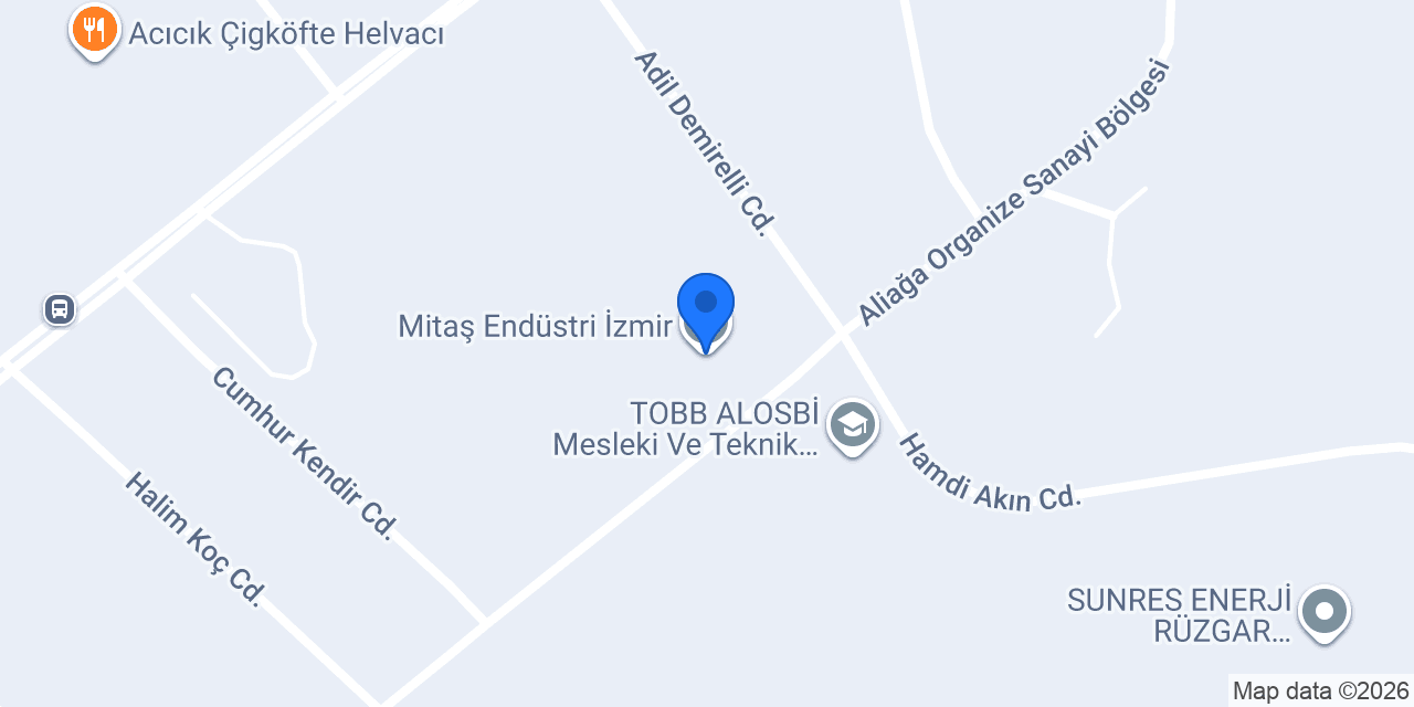 Mitaş Endüstri İzmir konumu
