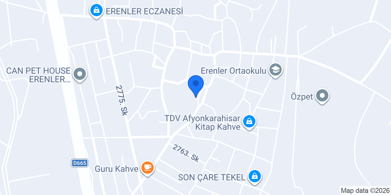 Çınar Yapı Tesisat Afyon konumu