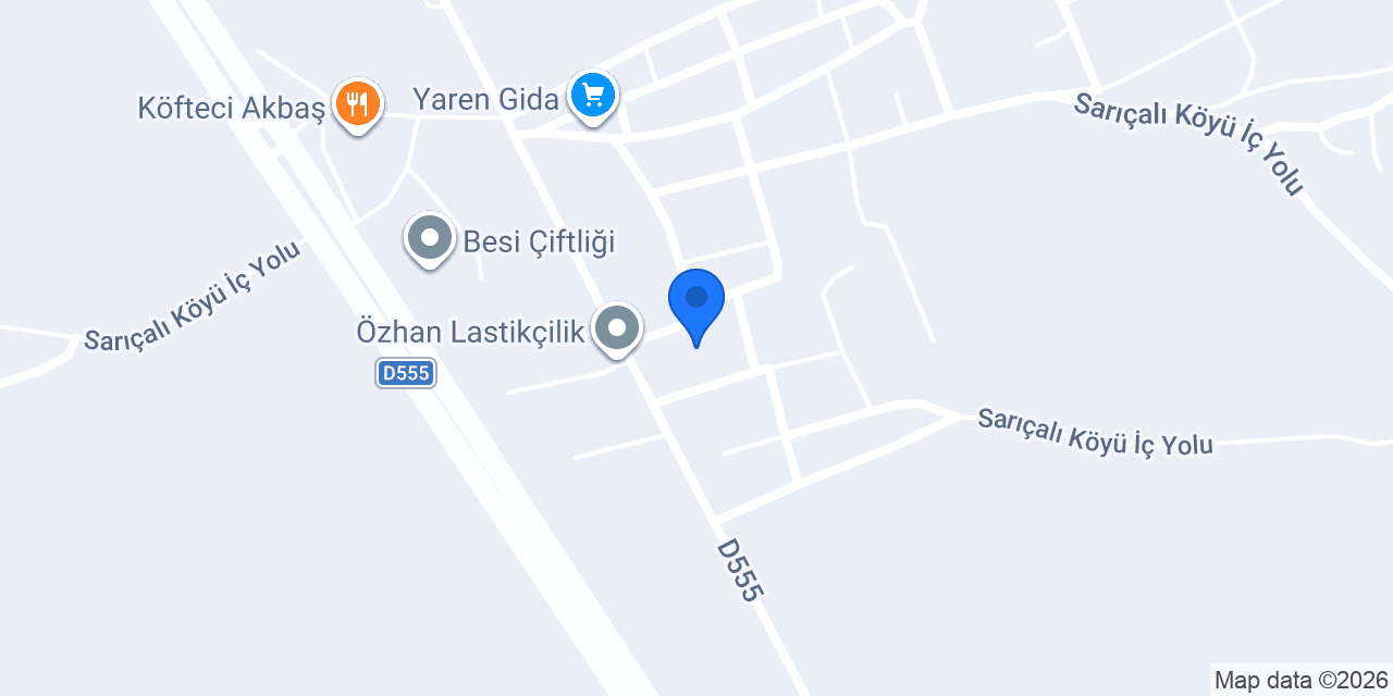 Sarıçalı İlkokulu konumu