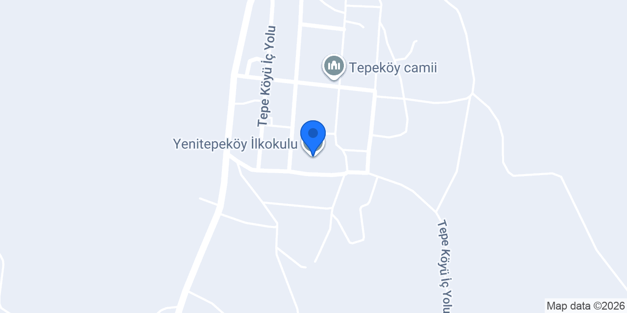 Yenitepeköy İlkokulu konumu