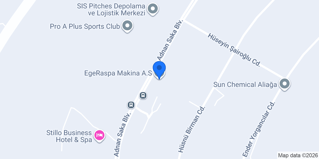 EgeRaspa Makina A.S konumu