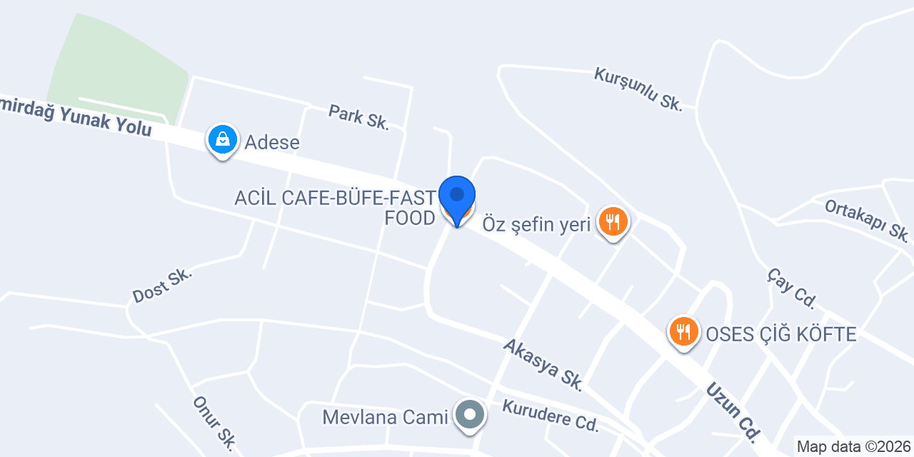 ACİL CAFE-BÜFE-FAST FOOD konumu