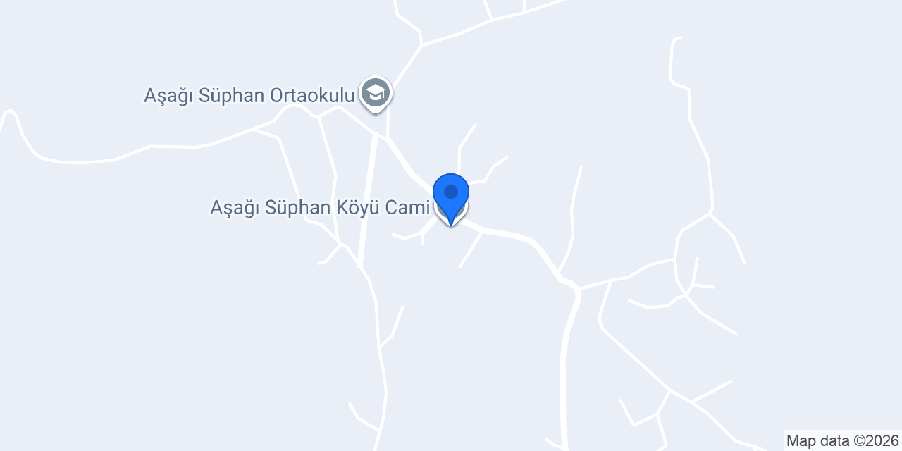 Aşağısüphan Köyü Muhtarlığı konumu